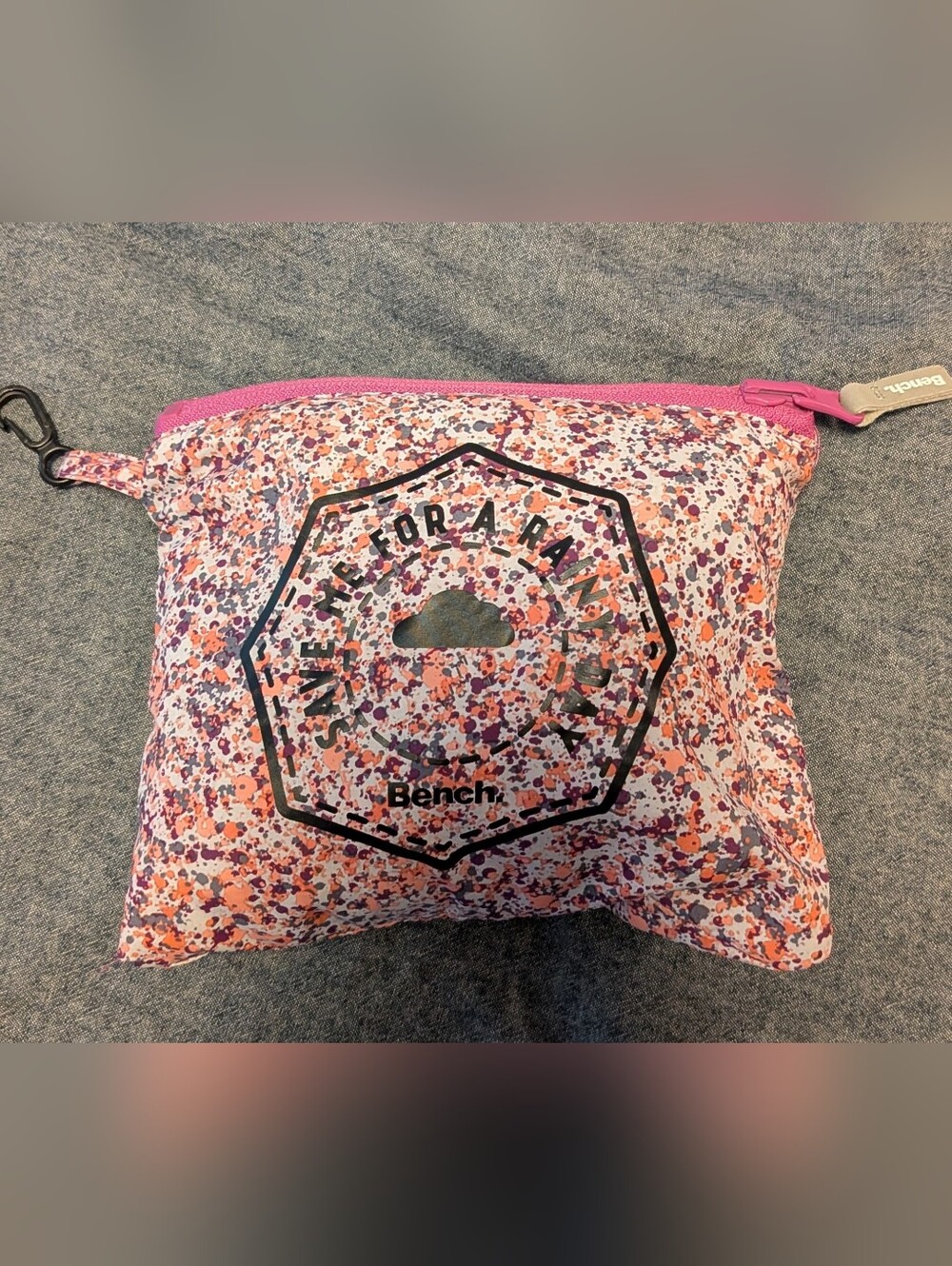 Bench Packable Pink Floral Rajn Jacket - Picture 2 of 3